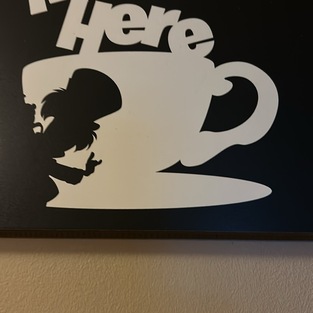 HPšBlack and White Wall Art - We're All Mad Here Alice in Wonderlandd - Picture 3 of 5